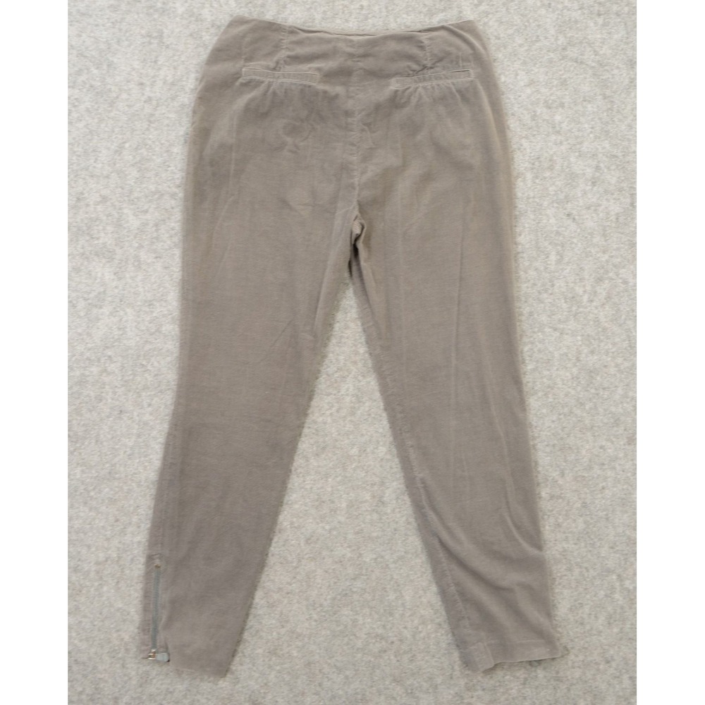 Balenciaga Pants Womens 10 Gray 42 Corduroy Mid Rise Zip Fly Ankle Zip - Picture 2 of 12